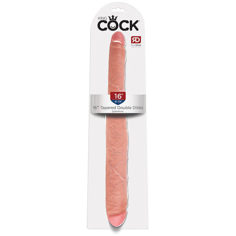 Pipedream - King Cock - Dubbele Dildo - Twee diktes- 40,5 cm - Lichte Huidskleur