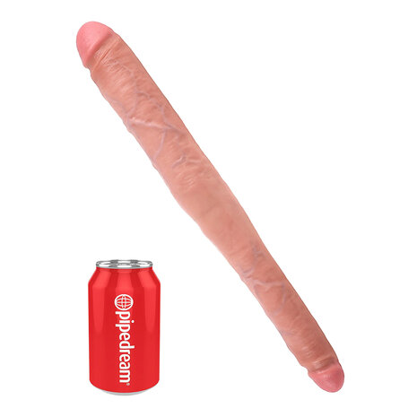 Pipedream - King Cock - Dubbele Dildo - Twee diktes- 40,5 cm - Lichte Huidskleur