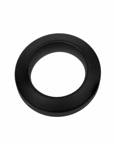 Rimba Bondage Play – Siliconen Cockring – Zwart - Diameter 35 mm