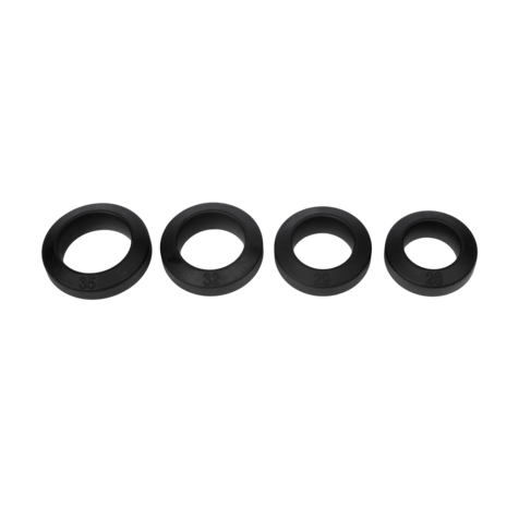 Rimba Bondage Play – Siliconen Cockring – Zwart - Diameter 26 mm