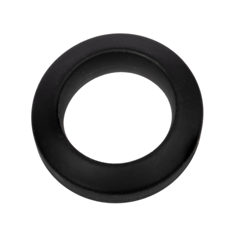 Rimba Bondage Play – Siliconen Cockring – Zwart - Diameter 26 mm