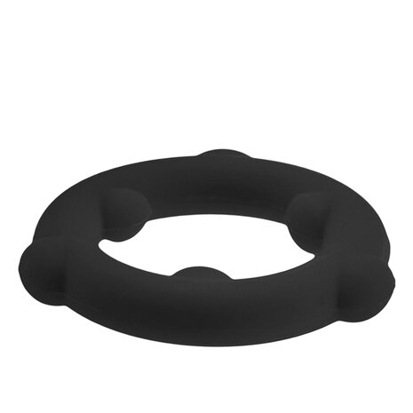 Oxballs - Spinner - Siliconen Cockring - Zwart