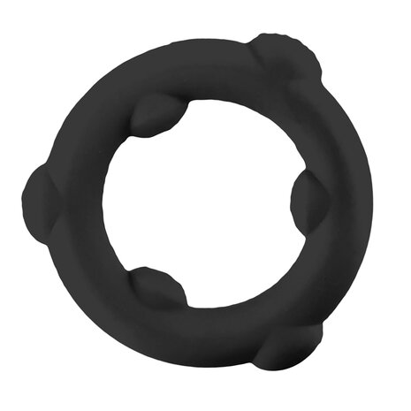 Oxballs - Spinner - Siliconen Cockring - Zwart