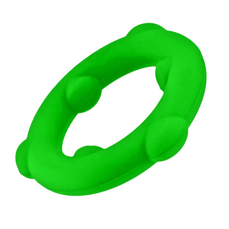 Oxballs - Spinner - Siliconen Cockring - Groen