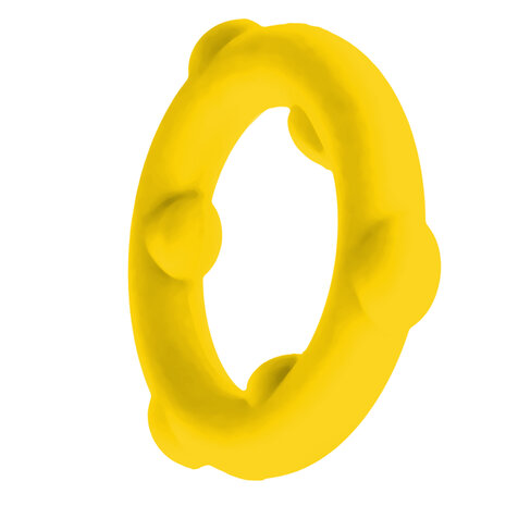 Oxballs - Spinner - Siliconen Cockring - Geel