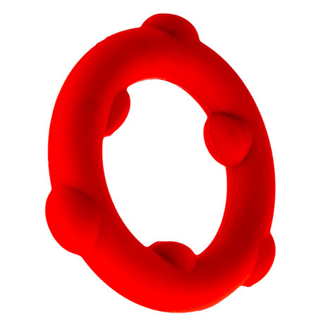 Oxballs - Spinner - Siliconen Cockring - Rood