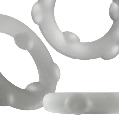 Oxballs - Spinner - Siliconen Cockring - Transparant
