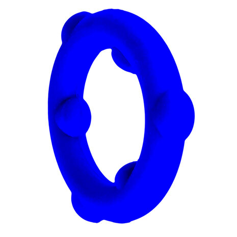 Oxballs - Spinner - Siliconen Cockring - Blauw