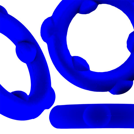 Oxballs - Spinner - Siliconen Cockring - Blauw