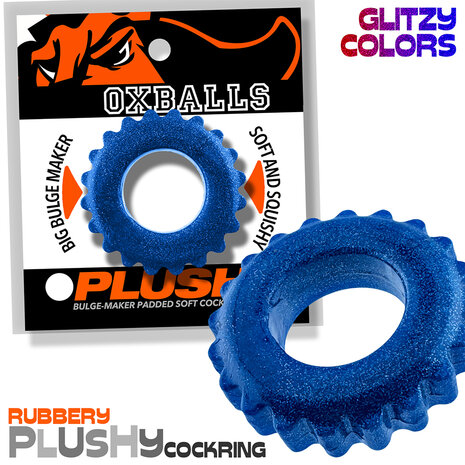 Oxballs - Plushy - Cockring – Blue Fire