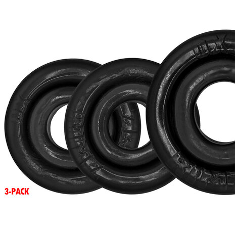 Oxballs - Rimringz - Multisize Pack 3 stuks - Zwart