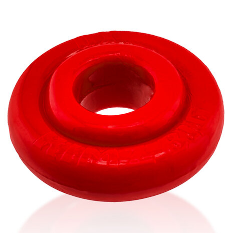 Oxballs - Rimz Big Softlips - Siliconen/TPR Cockring - Rood