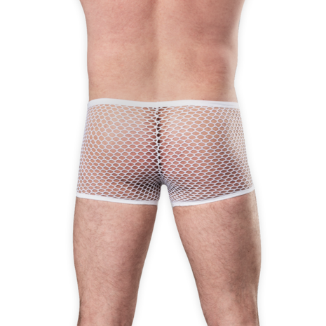 Amorable - Visnet Herenshort - Wit - Maat S/M