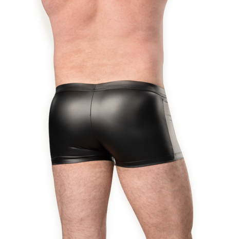 Amorable - Wetlook Herenshort - Zwart - Maat M/L