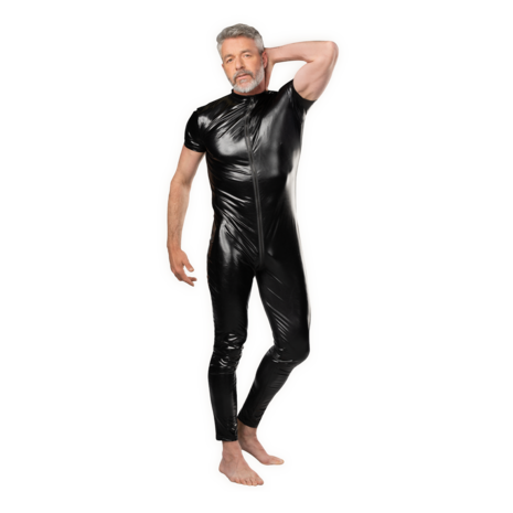 Amorable - Wetlook Heren Overall - Zwart - Maat M