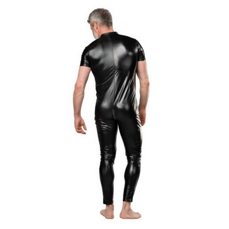 Amorable - Wetlook Heren Overall - Zwart - Maat L