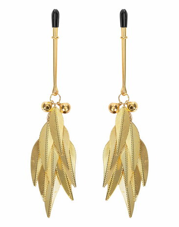 Rimba - Tepelklemmen met Veren - Goud