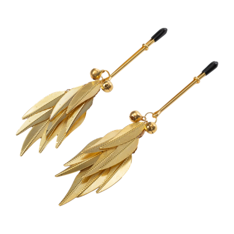 Rimba - Tepelklemmen met Veren - Goud