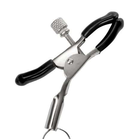 Rimba - Tepelklemmen met Zwarte Veertjes en Gouden Hangertjes  - Zwart/Goud