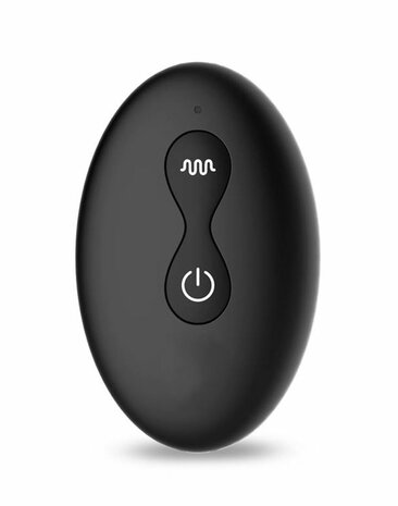 IY Milton - Vibrerende Buttplug met Dubbele Klopfunctie en Afstandsbediening - Zwart