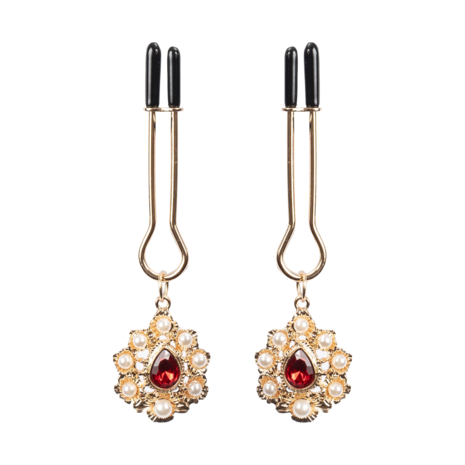 Rimba - Tepelklemmen met Strass Hanger - Goud