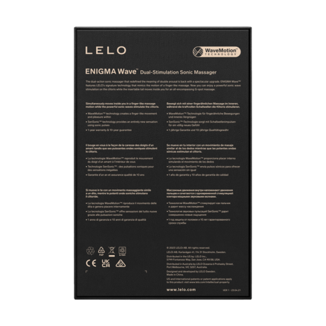 Lelo - Enigma Wave - G-spot en Luchtdruk Vibrator - Zwart