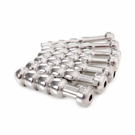 Kiotos - Penis Plug Set  - Urethral Trainer Kit - 7 Holle Penisplugs  - RVS
