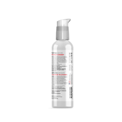 Swiss Navy - 4 in 1 Playful Flavors - Likbaar en Verwarmend Glijmiddel en Massage - Poppin Wild Cherry - 118 ml