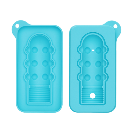 LoveToy - Siliconen IJsblokjesvorm - Mini Penis - Blauw