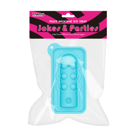 LoveToy - Siliconen IJsblokjesvorm - Mini Penis - Blauw