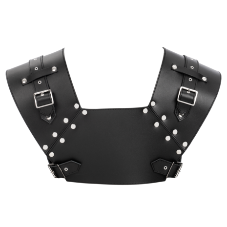 Rimba - Lederen Gladiator Borstharnas - Zwart