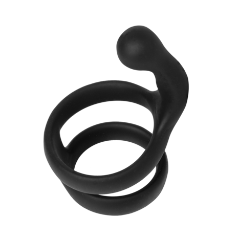 Rimba - Siliconen Cockring met Stimulerend Balletje