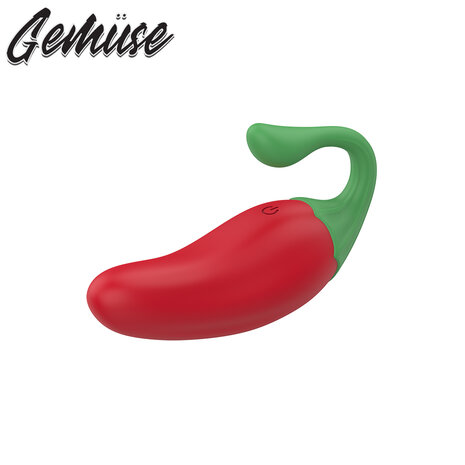 Gem&uuml;se - The Cutie Red Pepper - Vibrerende Groente Mini Vibrator