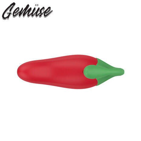 Gem&uuml;se - The Cutie Red Pepper - Vibrerende Groente Mini Vibrator