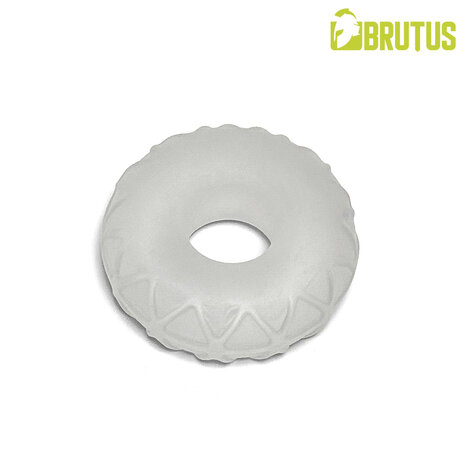 BRUTUS ICE - Silasoft Fat Donut Cockring - Transparant