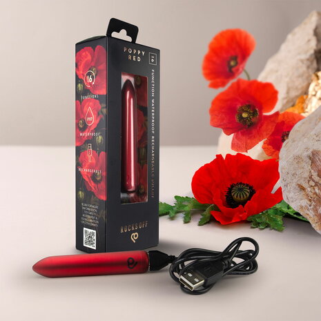 Rocks-off - Oplaadbare Bullet Vibrator - Poppy Red