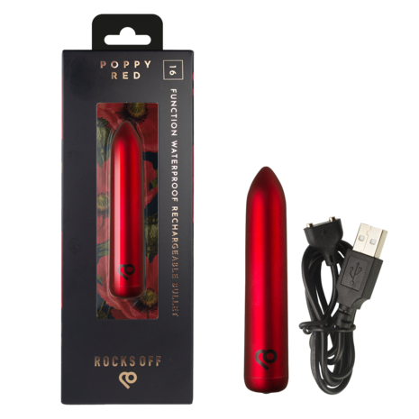 Rocks-off - Oplaadbare Bullet Vibrator - Poppy Red