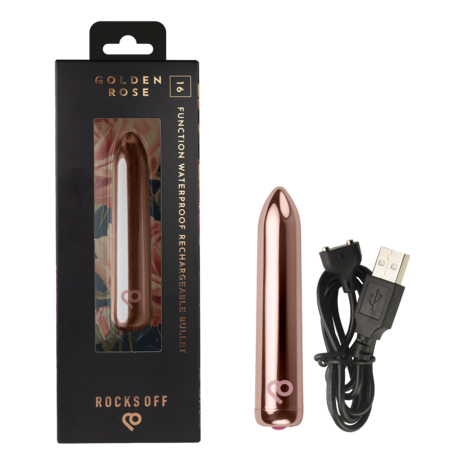 Rocks-off - Oplaadbare Bullet Vibrator - Ros&eacute; Goud