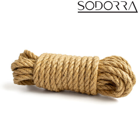 SODORRA - Hemp Shibari Bondagetouw - Naturel - 5 meter