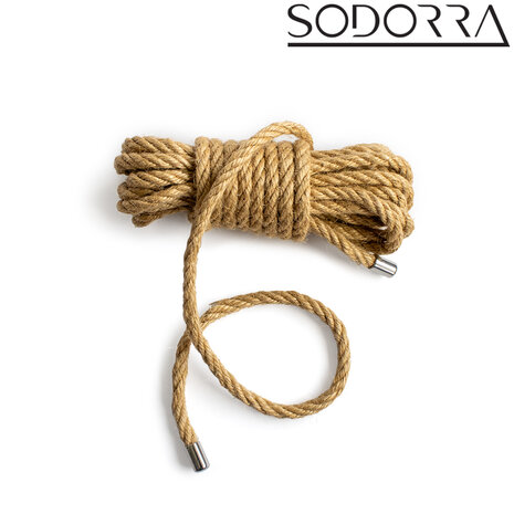SODORRA - Hemp Shibari Bondagetouw - Naturel - 5 meter