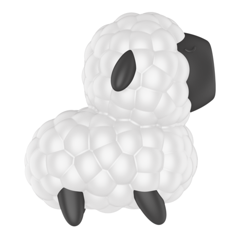 Satisfyer - Dreamy Sheep - Luchtdruk Vibrator - Zwart/Wit