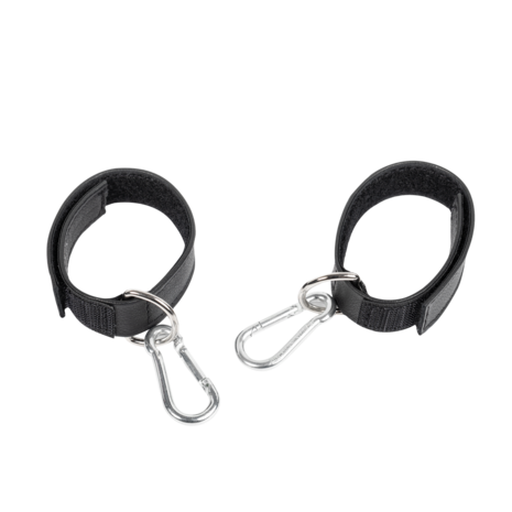 Rimba - Lederen Boeien met Klittenband - Zwart