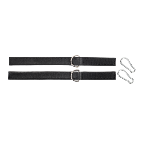 Rimba - Lederen Boeien met Klittenband - Zwart