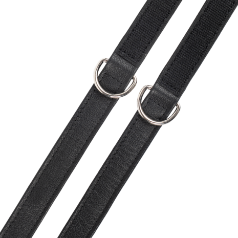 Rimba - Lederen Boeien met Klittenband - Zwart