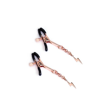 Liebe Seele - Luxe Tepelklemmen met Bliksemschicht - Rose Goud