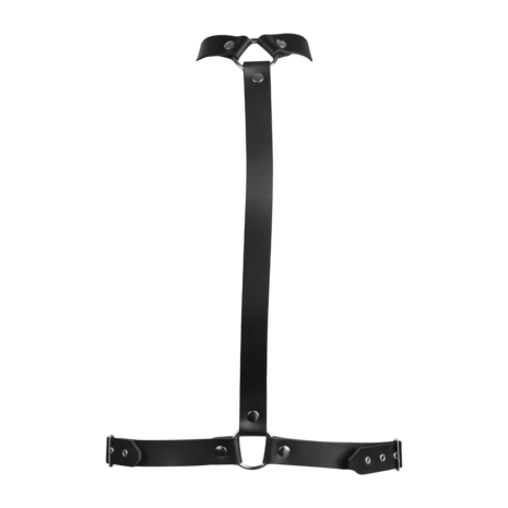 Rimba - Lederen Bondageharnas - Zwart