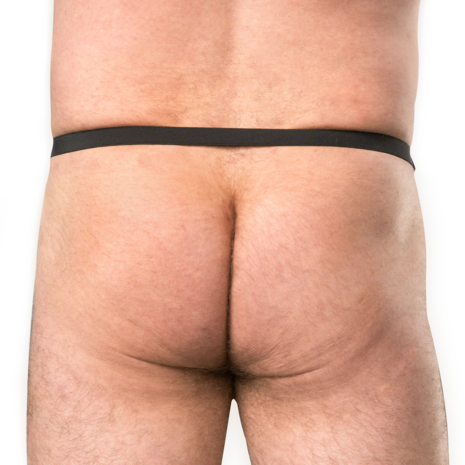 Rimba - Lederen Open Slip voor Heren - Zwart