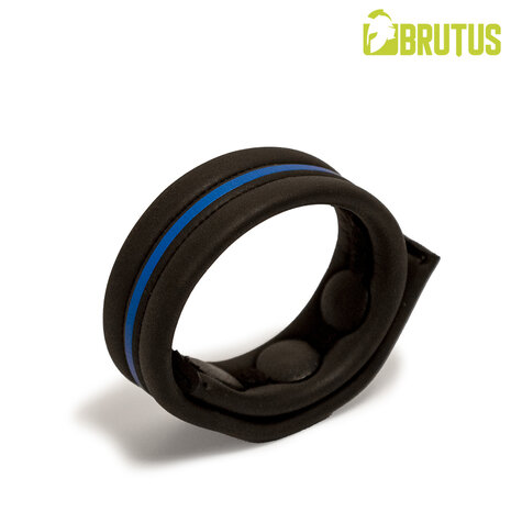 Brutus - Neopreen Cockstrap - Verstelbaar met drukknopen - Zwart/Blauw