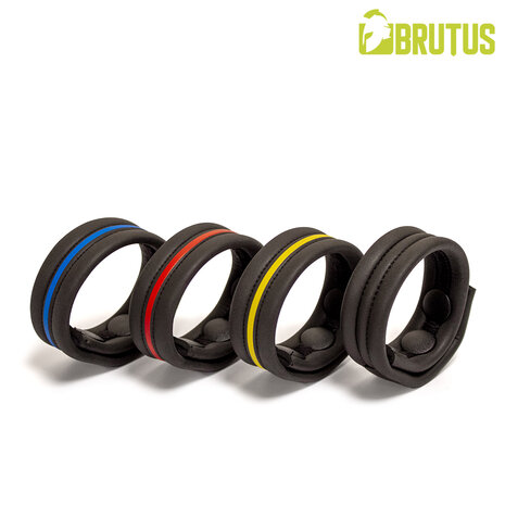 Brutus - Neopreen Cockstrap - Verstelbaar met drukknopen - Zwart/Blauw