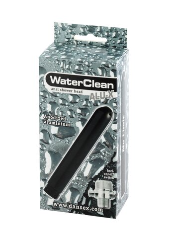 WaterClean - Aluminium Anaal Douche - Zwart